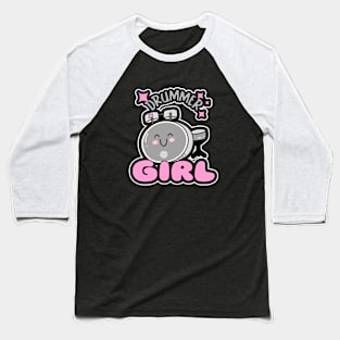 DRUMMER Girl Drum Set Gifts Baseball T-Shirt